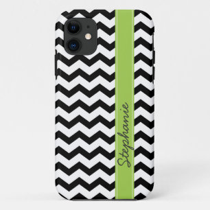 Personalised Black Chevron Zigzag iPhone 5 Case