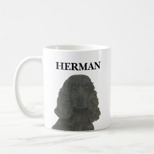 Personalised Black Cocker Spaniel Coffee Mug