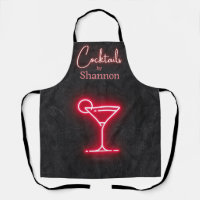 Personalised Black Cocktail Party Bar Drink