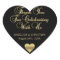 Personalised Black Colour Gold Thank You Wedding