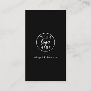 Personalised Black Company Logo Business Card