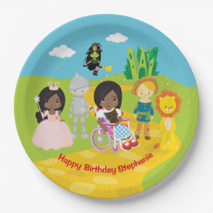 Personalised Black Dorthy of OZ Paper Plate