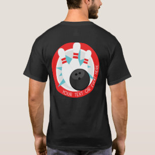 Personalised Black Event Bowling Shirt