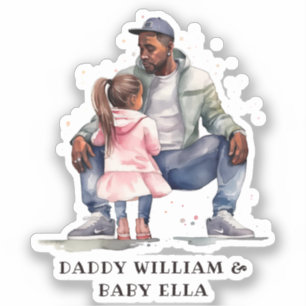Personalised Black Father and Daughter (7)