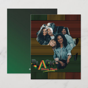 Personalised Black Freedom African American pride Holiday Card