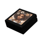 Personalised Black girl Jewellery Keepsake box