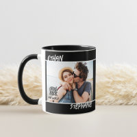 Personalised Black Grunge You Rock My World Photo