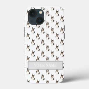 Personalised Black Headed Tricolor Corgi Dog iPhone 13 Mini Case