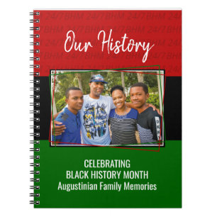 Personalised BLACK HISTORY MONTH Family Photo Notebook