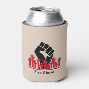 Personalised Black History Month RISE ABOVE Can Cooler