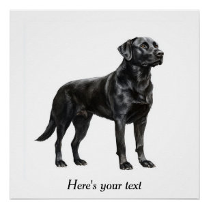 Personalised Black Labrador Retriever Decor