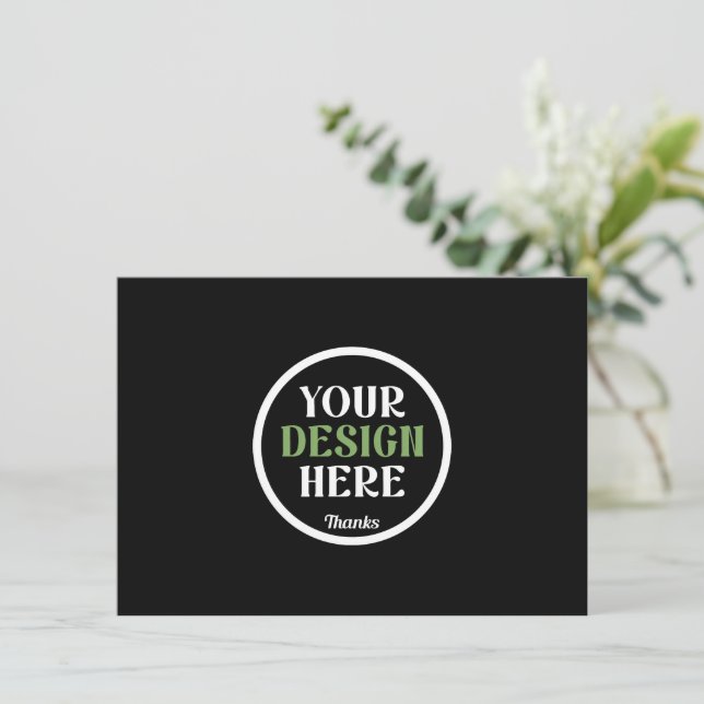 Personalised Black Logo QR Code Business Branding (Standing Front)