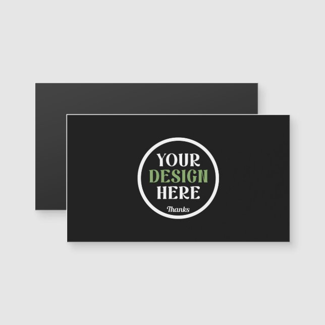 Personalised Black Logo QR Code Business Branding (Front/Back)