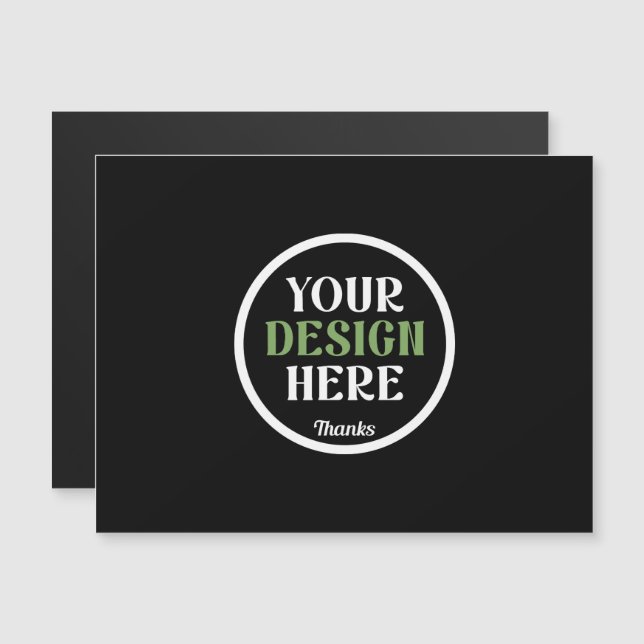 Personalised Black Logo QR Code Business Branding (Front/Back)