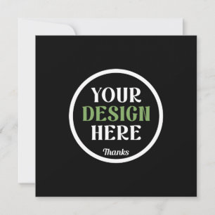 Personalised Black Logo QR Code Business Branding Announcement