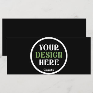 Personalised Black Logo QR Code Business Branding Card
