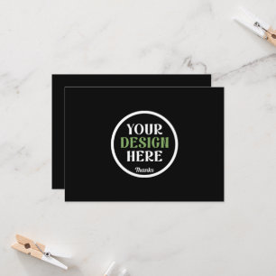 Personalised Black Logo QR Code Business Branding Card