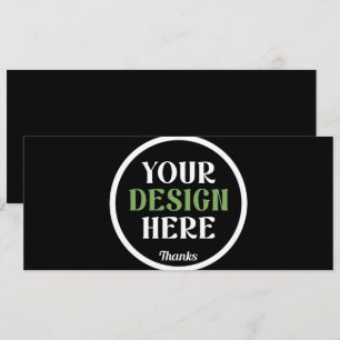 Personalised Black Logo QR Code Business Branding Holiday Card