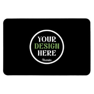 Personalised Black Logo QR Code Business Branding Magnet