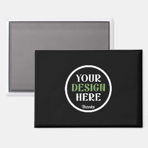 Personalised Black Logo QR Code Business Branding Magnet