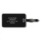 Personalised black monogram travel luggage tags