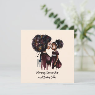 Personalised Black Mum and Daughter (4)