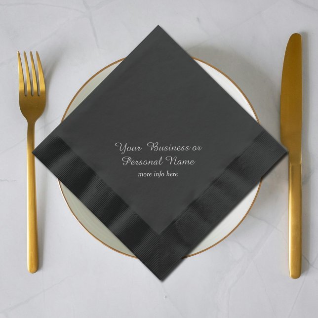 personalised black napkins with foil (Creator Uploaded)