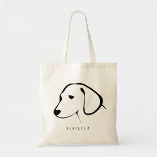 Personalised Black Pet Paw Custom Dog Cute Tote