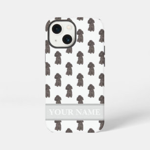 Personalised Black Poodle Dog iPhone 13 Mini Case