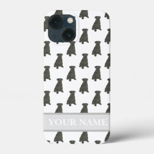 Personalised Black Schnauzer Dog iPhone 13 Mini Case