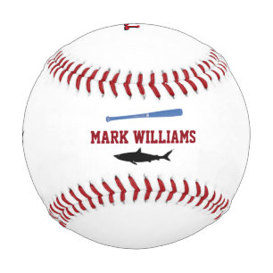 personalised black shark baseball