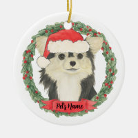 Personalised Black & Tan Long Haired Chihuahua