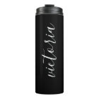 Personalised Black Thermal Tumbler