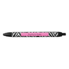 Personalised Black, White and Hot Pink Zebra Print