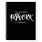 Personalised Black White Artist Sketchbook