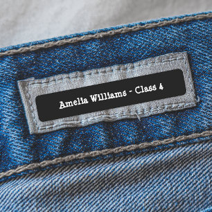 Personalised Black/White Back To School Clothes