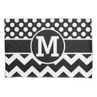 Personalised Black White Chevron Polka Dots