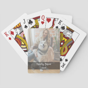 Personalised Black & White Photo Playing Cards