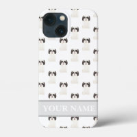 Personalised Black & White Shih Tzu Dog