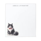 Personalised Black White Tuxedo Cat