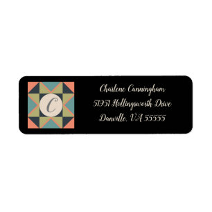 Personalised Blank Barn Quilt Address Label Return Address Label