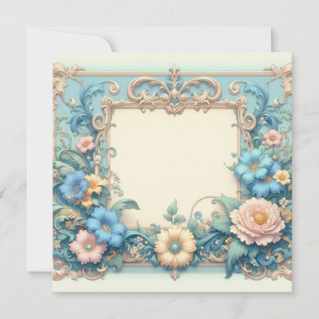 Personalised Blank Card Template - Invitations (Front)