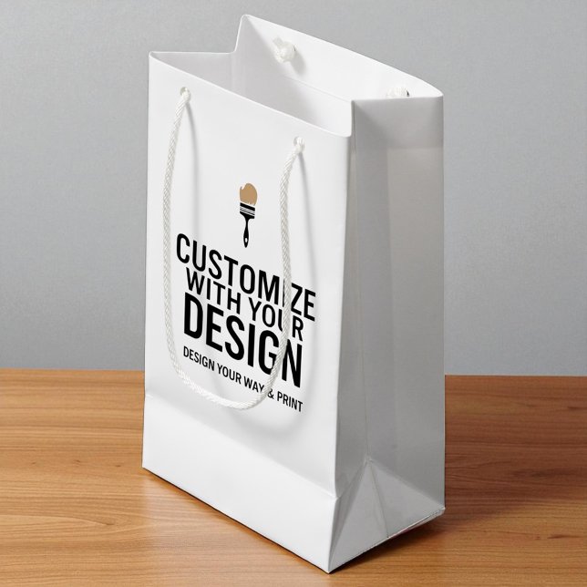 Personalised Blank Company Branded Custom  Small Gift Bag (Creator Uploaded)