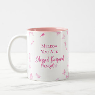 Personalised Blessed Beyond Measure Coffee Cup