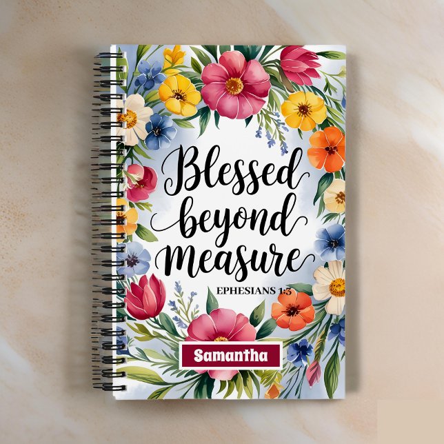 Personalised Blessed Beyond Measure Journal (Creator Uploaded)