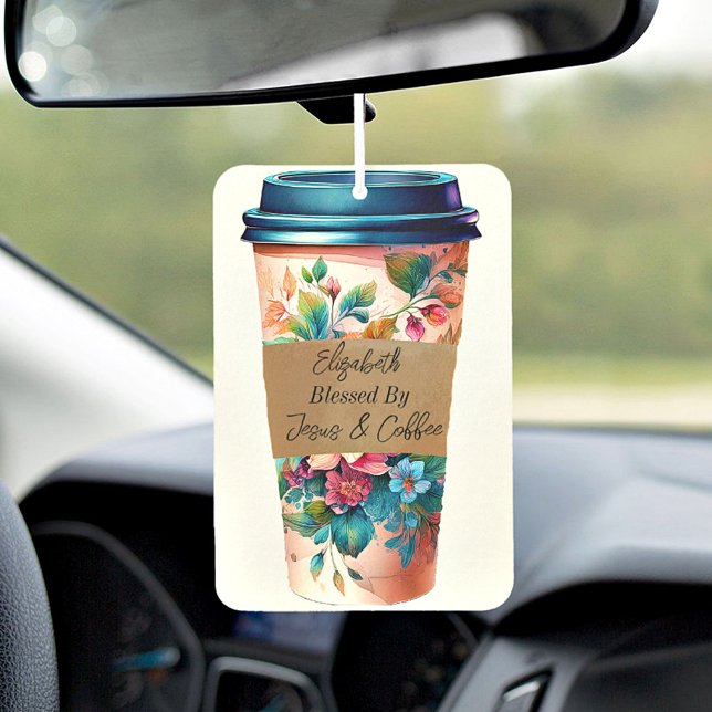 Personalised blessed  car air freshener (Creator Uploaded)