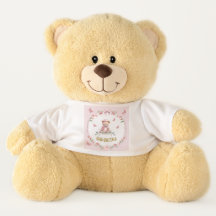 Personalised Blooms & Butterflies Teddy Bear