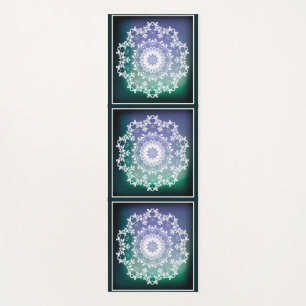 Personalised Blue and Green Abstract Zen Mandala Yoga Mat