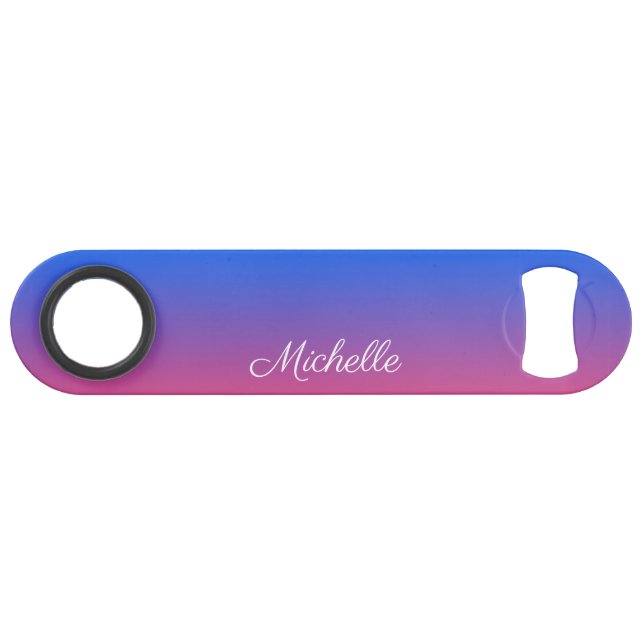 Personalised blue and pink ombre gradient (Front (Horizontal))