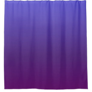 Personalised blue and purple ombre shower curtain